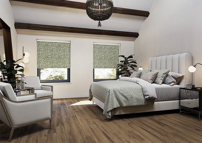 Balmy Palms (Blackout), Lush Green - Twist&Fit Roller Blind - Image 7